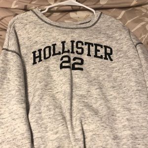 hollister grey crewneck